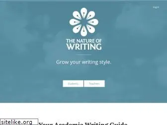 natureofwriting.com