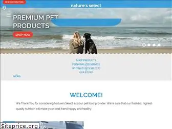 naturesselectpetfood.com