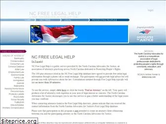 ncfreelegalhelp.org