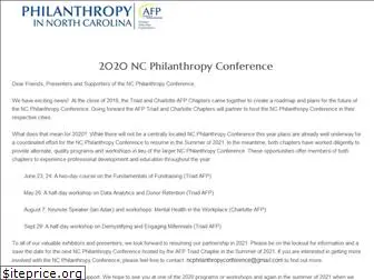 ncphilanthropyconference.org