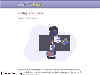 nefariousdesigns.co.uk
