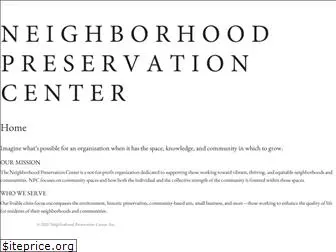 neighborhoodpreservationcenter.org