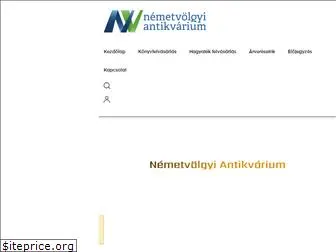 nemetvolgyiantikvarium.hu