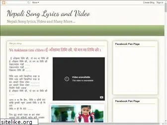 nepali-songlyrics.blogspot.com