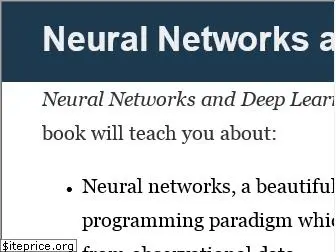 neuralnetworksanddeeplearning.com