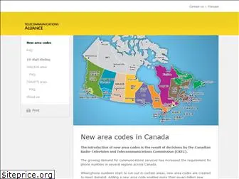 newareacodes.ca