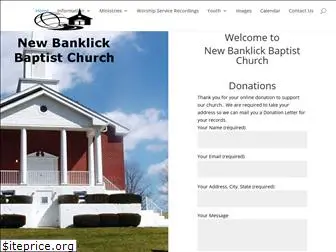 newbanklickbaptist.org