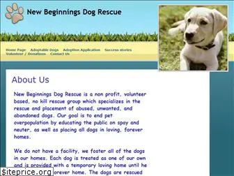 newbeginningsdogrescue.com