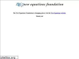 newequationsfoundation.org