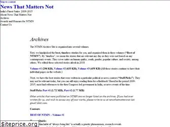 newsthatmattersnot.com