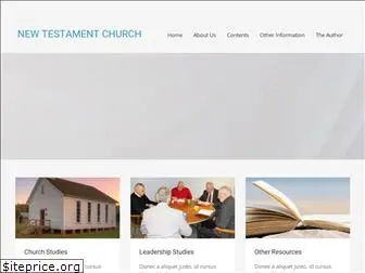 newtestamentchurch.com