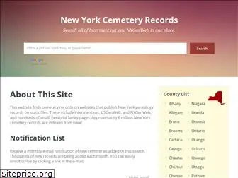 newyorkcemeteryrecords.com