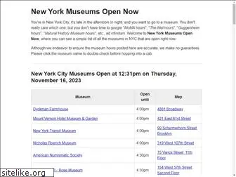 newyorkmuseumsopennow.com