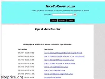 nicetoknow.co.za