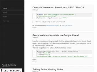 nicksabine.com
