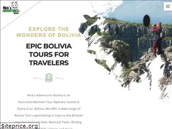 nicksadventuresbolivia.com