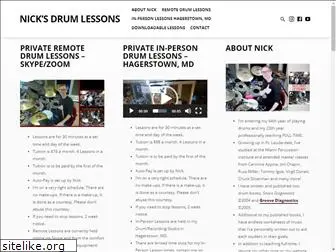 nicksdrumlessons.com