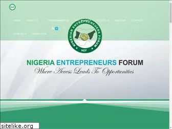 nigeriaentrepreneursforum.org