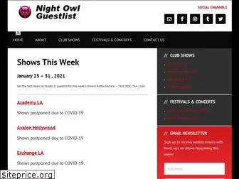 nightowlguestlist.net