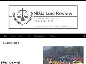 nlujlawreview.in