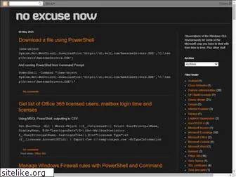 noexcusenow.blogspot.com