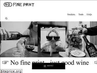 nofineprintwine.com