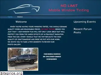 nolimitmobilewindowtinting.com