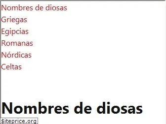 nombresdediosas.com