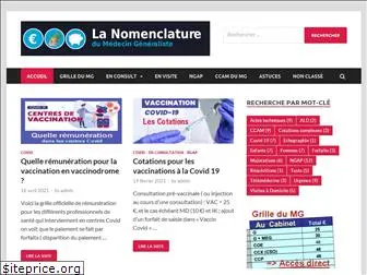 nomenclature-medecin-generaliste.fr