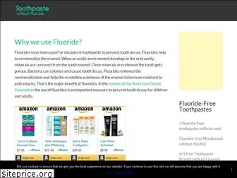 nonfluoridetoothpastes.com