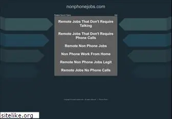 nonphonejobs.com