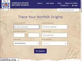 norfolkonlinerecordsearch.co.uk