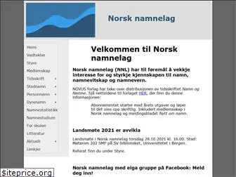 norsknamnelag.no