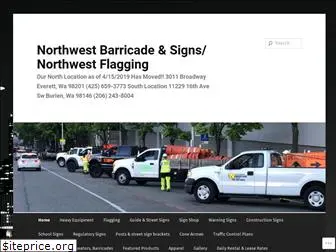 northwestbarricadeandsigns.com