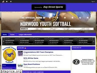norwoodyouthsoftball.com