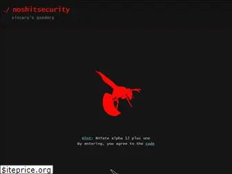 noshitsecurity.com