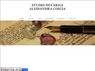 notaioalessandracoscia.com