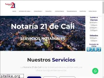 notaria21cali.com