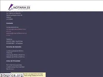 notaria23edomex.com.mx