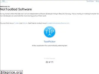 nottoobadsoftware.com