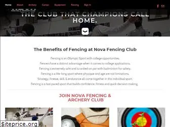 novafencingclub.com