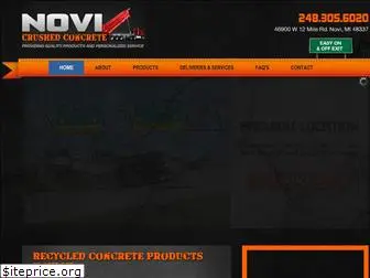 novicrushedconcrete.com