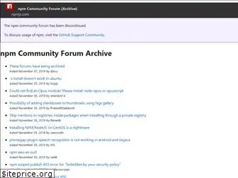 npm.community
