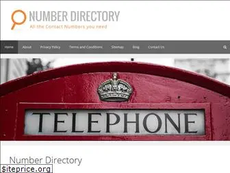 number-directory.co.uk