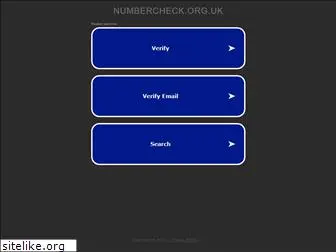 numbercheck.org.uk