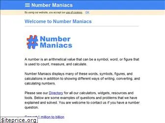 numbermaniacs.com