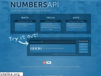 www.numbersapi.com