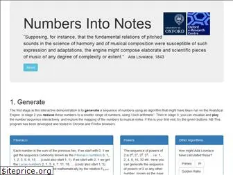 numbersintonotes.net