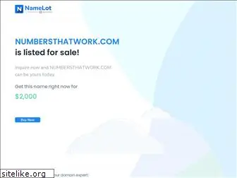 numbersthatwork.com