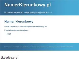 numerkierunkowy.pl